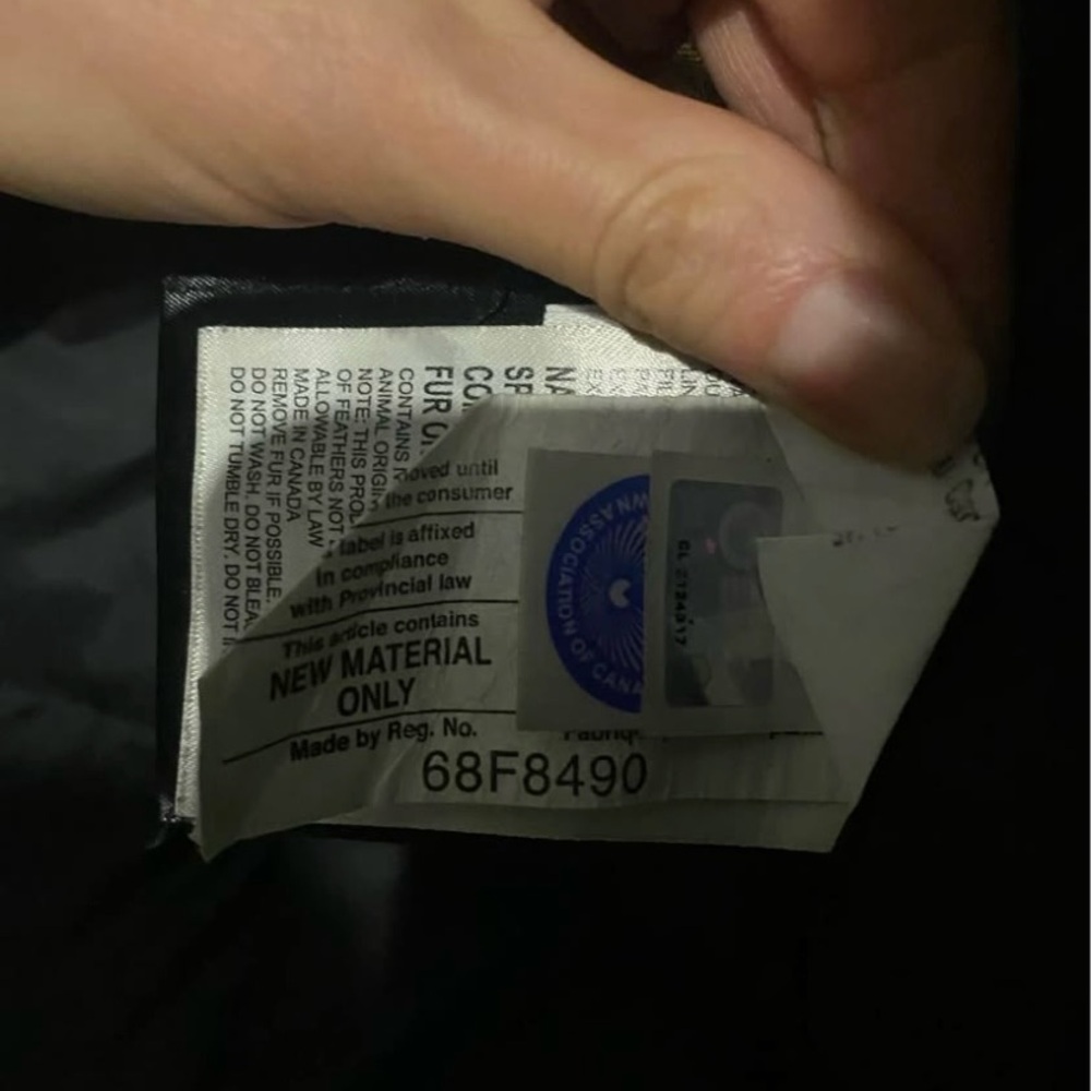 Canada Goose Black Jacket with Arctic Patch - Picture 3 of 5